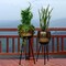 Tall Metal Floor Flower Planter Holder with Stand, Modern Decorative Floor Flower Holder, Perfect for Your Entryway, Living Room, or Dining Room Decor